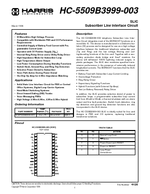 HC-5509B3999-003 Datasheet PDF Intersil