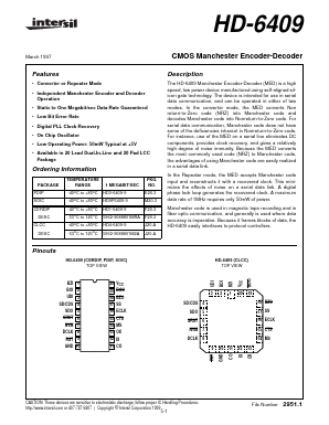 HD-6409 Datasheet PDF Intersil