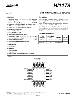 HI1179-EV Datasheet PDF Intersil