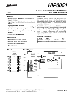 HIP0051 Datasheet PDF Intersil