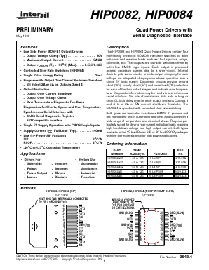 HIP0082AS2 Datasheet PDF Intersil