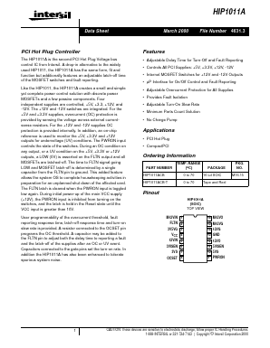 HIP1011A Datasheet PDF Intersil