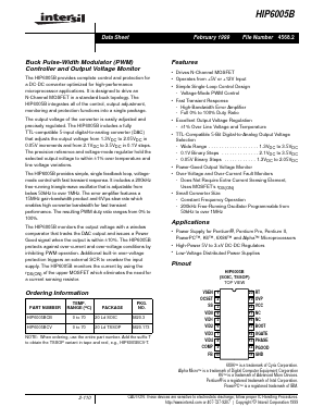 HIP6005BCV Datasheet PDF Intersil