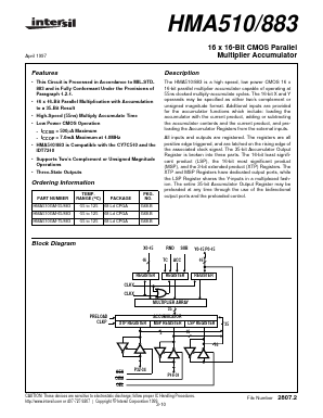 HMA510GM-65 Datasheet PDF Intersil