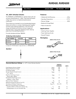 RURD420 Datasheet PDF Intersil
