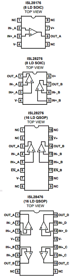 ISL28276IAZ-T7 Datasheet PDF Intersil