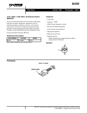 BUZ60 Datasheet PDF Intersil