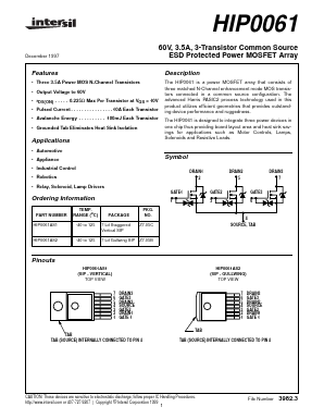 HIP0061 Datasheet PDF Intersil