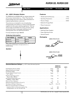 RURD6120 Datasheet PDF Intersil