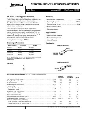 RHRD440 Datasheet PDF Intersil