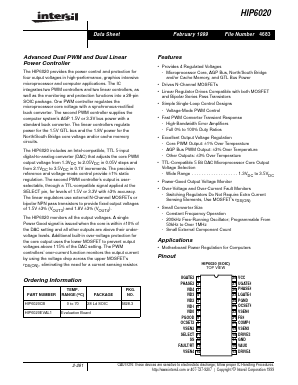 HIP6020EVAL1 Datasheet PDF Intersil