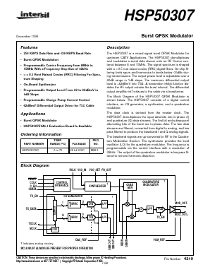 HSP50307SC Datasheet PDF Intersil