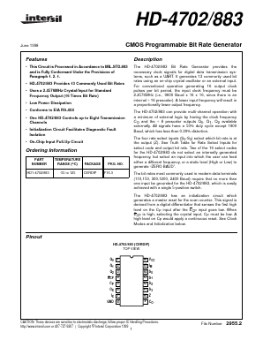 HD-4702/883 Datasheet PDF Intersil