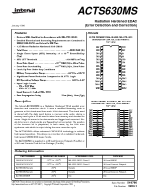 ACTS630D/SAMPLE Datasheet PDF Intersil