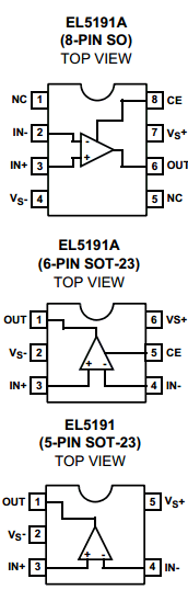 EL5191ACSZ-T7 Datasheet PDF Intersil