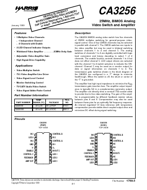 CA3256 Datasheet PDF Intersil