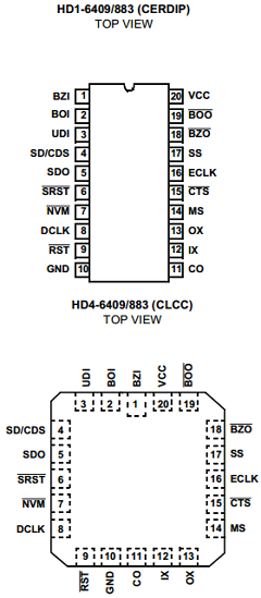 HD-6409/883 Datasheet PDF Intersil