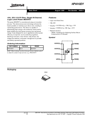 HP4410 Datasheet PDF Intersil