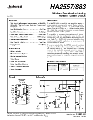 HA2557/883 Datasheet PDF Intersil
