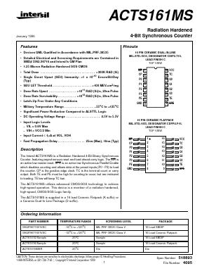 ACTS161MS Datasheet PDF Intersil