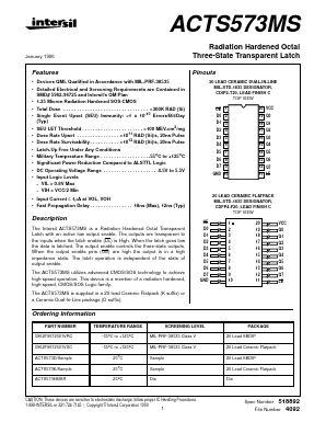 ACTS573D/SAMPLE Datasheet PDF Intersil