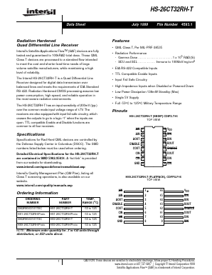 HS-26CT32RH-T Datasheet PDF Intersil