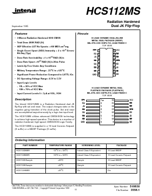 HCS112MS Datasheet PDF Intersil