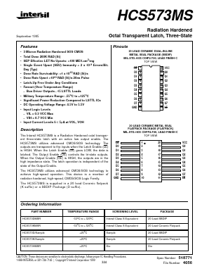 HCS573K Datasheet PDF Intersil