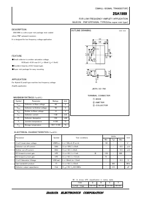 2SA1989 Datasheet PDF Isahaya Electronics