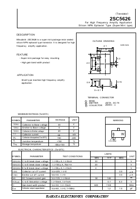 2SC5626 Datasheet PDF Isahaya Electronics