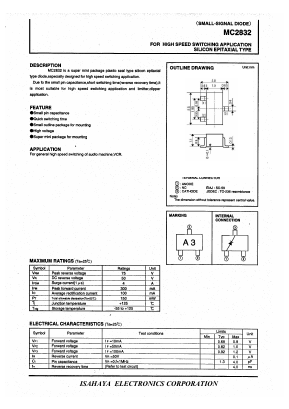 MC2832 Datasheet PDF Isahaya Electronics