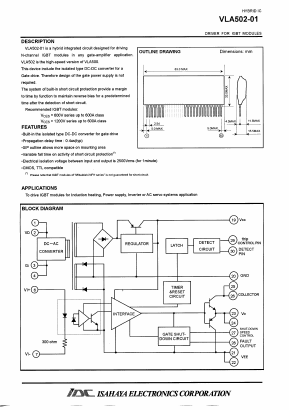 VLA502-01 Datasheet PDF Isahaya Electronics