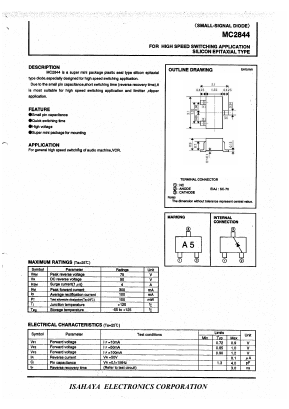 MC2844 Datasheet PDF Isahaya Electronics