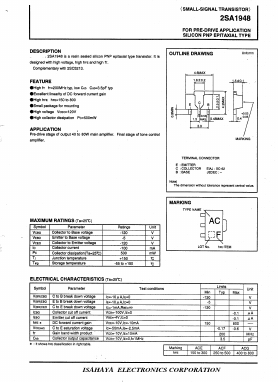 2SA1948 Datasheet PDF Isahaya Electronics
