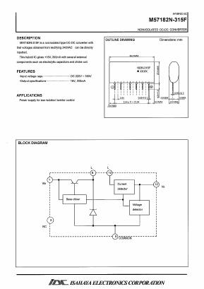 M57182N-315F Datasheet PDF Isahaya Electronics