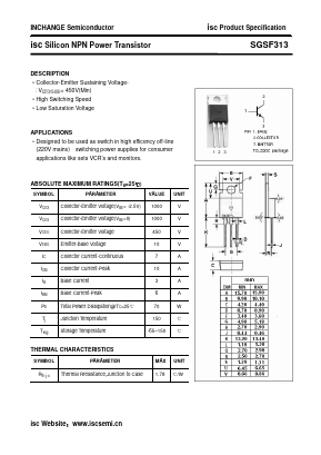 SGSF313 Datasheet PDF Inchange Semiconductor