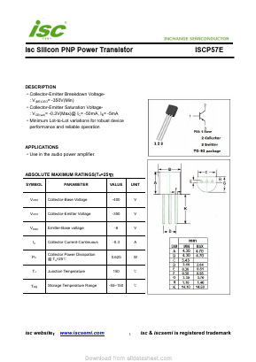 ISCP57E Datasheet PDF Inchange Semiconductor
