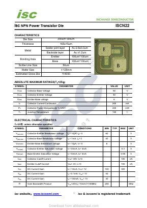 ISCN22 Datasheet PDF Inchange Semiconductor