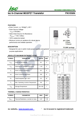 FKV550N Datasheet PDF Inchange Semiconductor