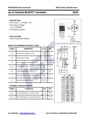 5N30-220 Datasheet PDF Inchange Semiconductor