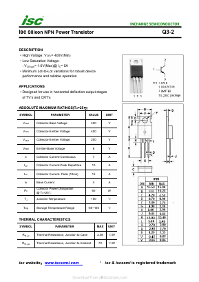 Q3-2 Datasheet PDF Inchange Semiconductor
