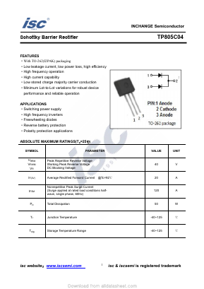 TP805C04 Datasheet PDF Inchange Semiconductor