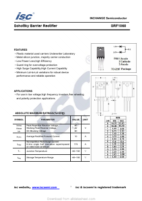 SRF1060 Datasheet PDF Inchange Semiconductor