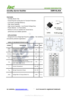EBR10L45A Datasheet PDF Inchange Semiconductor