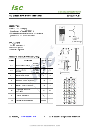 C2238B Datasheet PDF Inchange Semiconductor