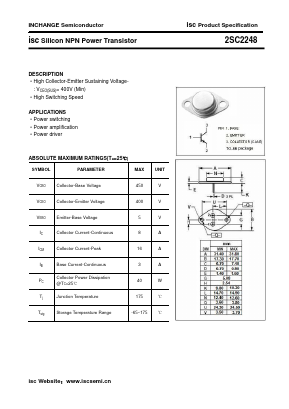 2SC2248 Datasheet PDF Inchange Semiconductor