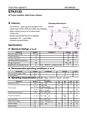 STK4122II Datasheet PDF Inchange Semiconductor