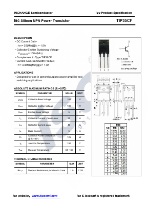 TIP35CF Datasheet PDF Inchange Semiconductor