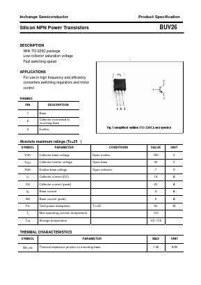 BUV26 Datasheet PDF Inchange Semiconductor