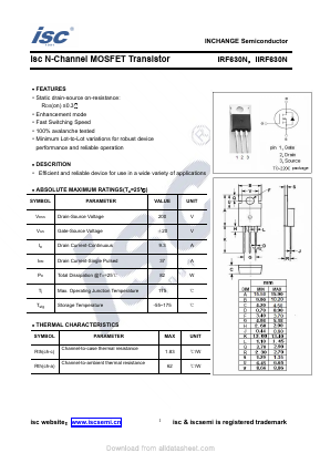 IRF630N Datasheet PDF Inchange Semiconductor